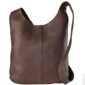 Duluth Trading Co womens lifetime leather crossbody bag